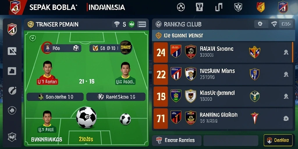 Tampilan fitur permainan yang beragam dan menyenangkan.