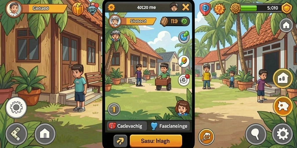 Level yang penuh tantangan dan petualangan seru.