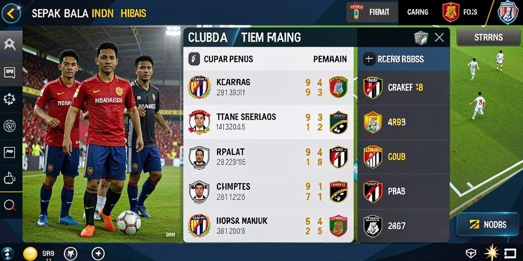 Fitur sosial untuk berinteraksi dengan pemain lain.
